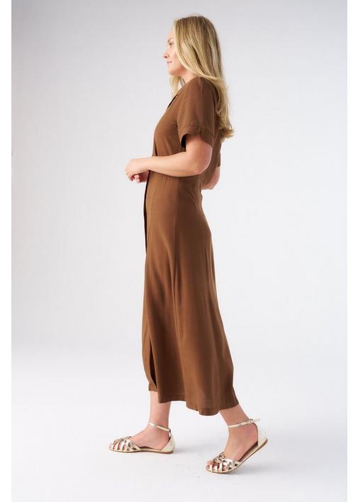 brown shirt dress Brown Shirt Dress – BLANK