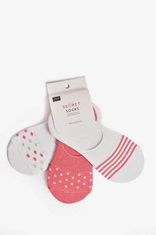3 PACK HIDDEN SOCKS