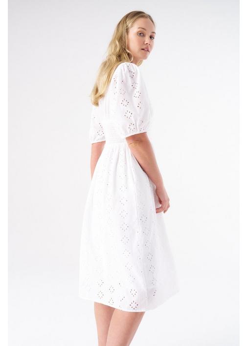 ANGLAISE DRESS WHITE - XXL - White | MILADYS