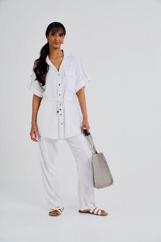 TAPERED PANTS WHITE