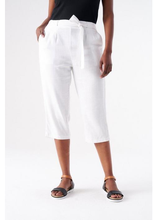 WIDELEG PULL ON CROPS WHITE