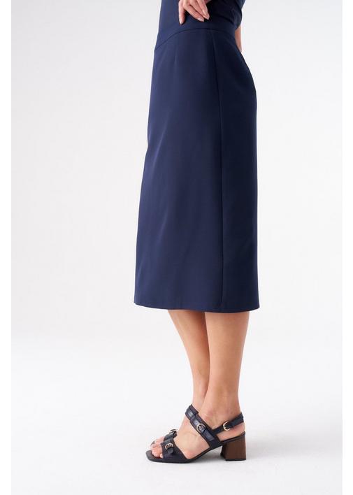 BOX PLEAT ANTIK SKIRT NAVY - 127 - Navy | MILADYS