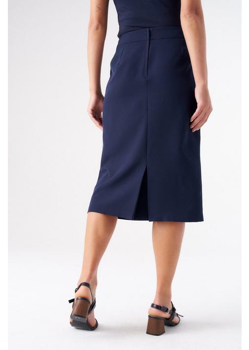 BOX PLEAT ANTIK SKIRT NAVY - 127 - Navy | MILADYS