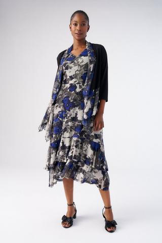 MESH FLORAL COVER UP