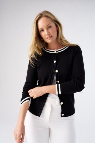 KNIT CARDIGAN BLACK