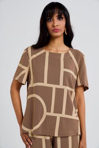 GEO PRINT BOXY TOP
