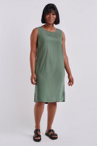 GREEN SHIFT DRESS