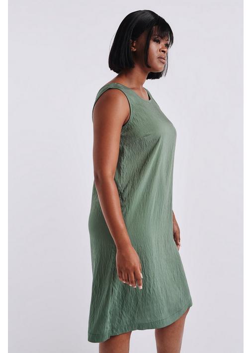 GREEN SHIFT DRESS - M - Forest Green | MILADYS
