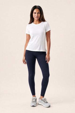 COTTON LYCRA LEGGINGS NAVY