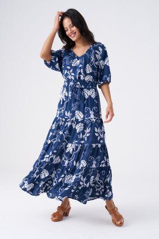 FLORAL PRINT A-LINE SKIRT