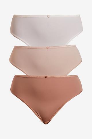 3 PACK HIGH CUT PANTIES