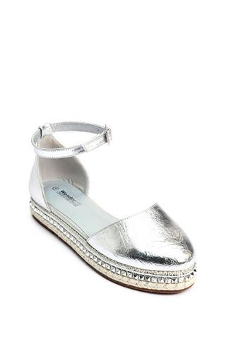 WONDERFIT ESPADRILLE PUMP SILVER