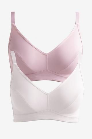 2 PACK NON WIRE NON PADDED BRAS
