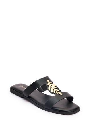 LEAF SANDAL BLACK