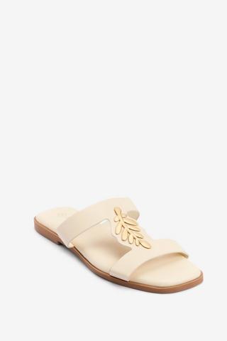 LEAF SANDAL BEIGE