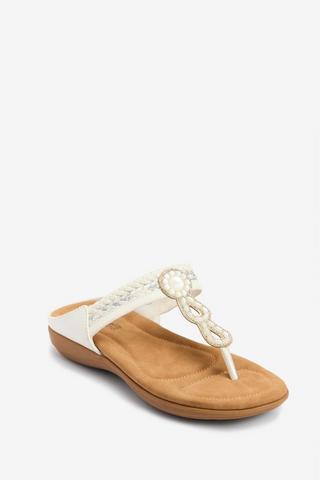 WONDERFIT BEADED SANDALS
