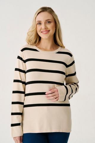 STRIPE KNIT PULLOVER