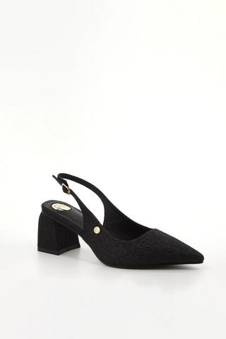 SLINGBACK BLOCK HEELS