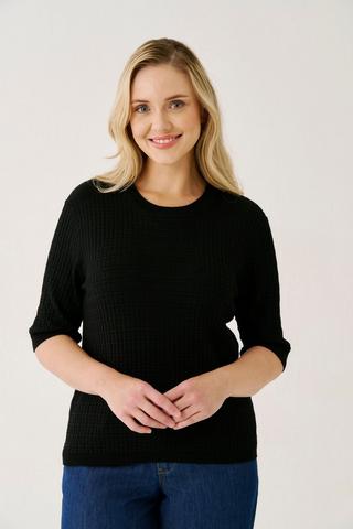 KNITTED PULLOVER BLACK