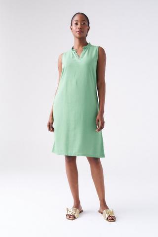 SHIFT DRESS GREEN