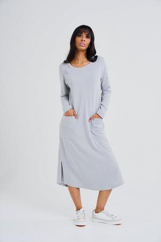 A-LINE DRESS GREY