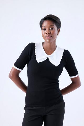 KNIT MONOCHROME TOP
