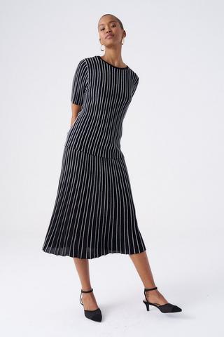 KNIT LUREX SKIRT