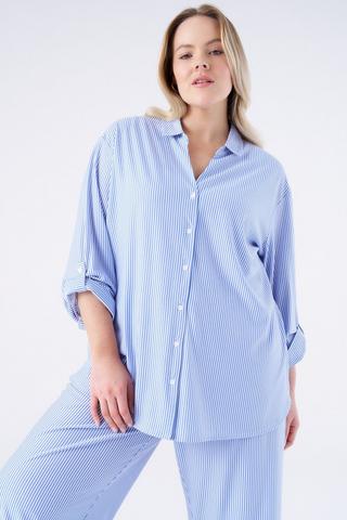 PINSTRIPE SHIRT BLUE