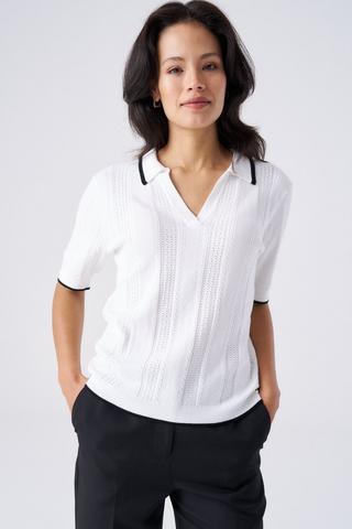 TEXTURED TOP WHITE
