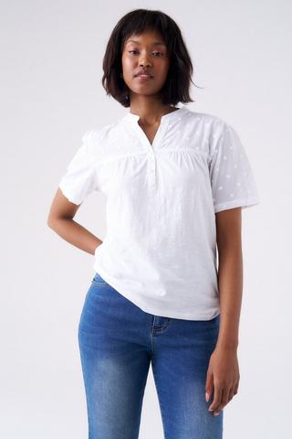 HENLEY TOP WHITE
