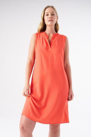 SHIFT DRESS RED
