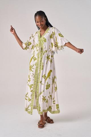 KAFTAN DRESS GREEN