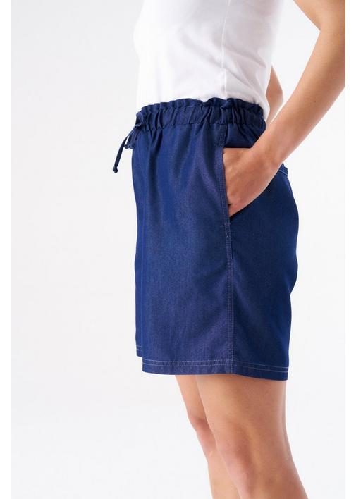 LIGHT WEIGHT DENIM SHORTS - M - Ink | MILADYS