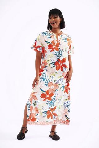 PRINTED SHIRT DRESS