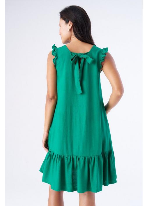 sachin and babi light blue dress Green spaghetti strap pleated maxi dress, Garden of Eden main image 0
