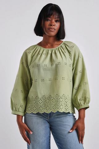 SAGE ANGLAISE TOP