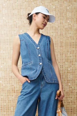 DENIM WAISTCOAT JACKET