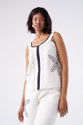 EMBROIDERED TANK