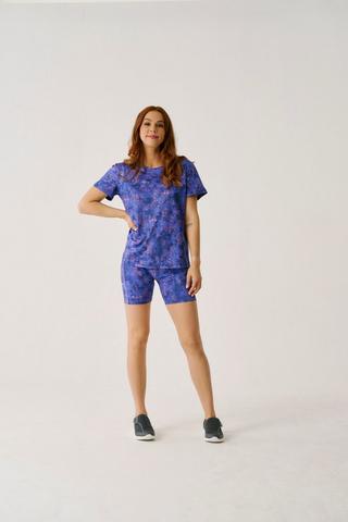 ABSTRACT PRINT CYCLE SHORTS