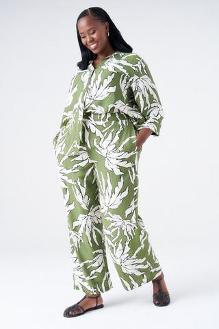 BOTANICAL PRINT PANTS
