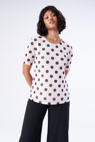 SPOT PRINT MESH TOP