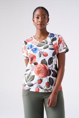 FLORAL PRINT T-SHIRT