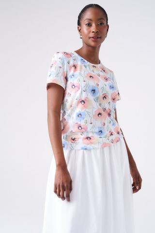 FLORAL PRINT TEE