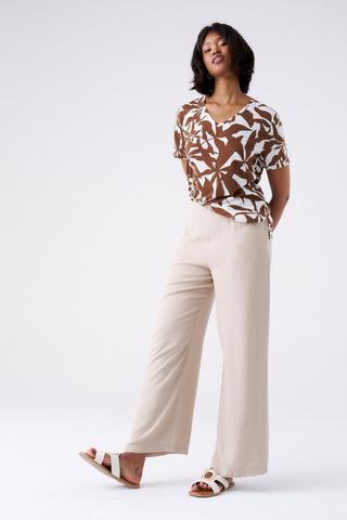 STRAIGHT LEG PANTS STONE