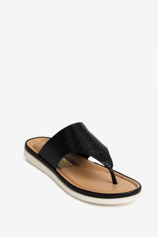 TEXTURED THONG SANDALS - Bata