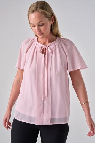 CHIFFON TOP PINK