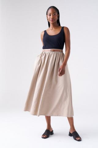 BELTED SKIRT STONE
