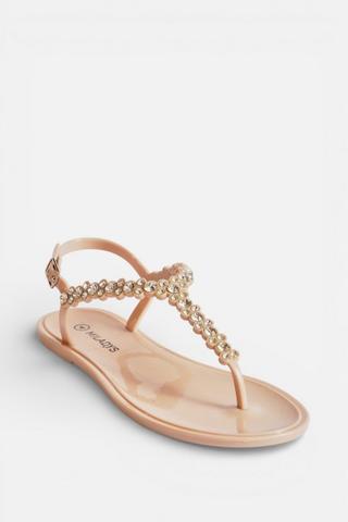 DIAMANTE JELLY SANDALS