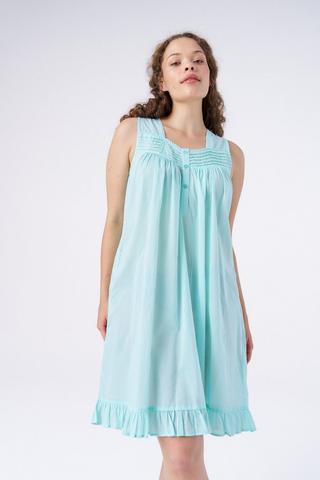 WOVEN HENLEY SLEEP DRESS