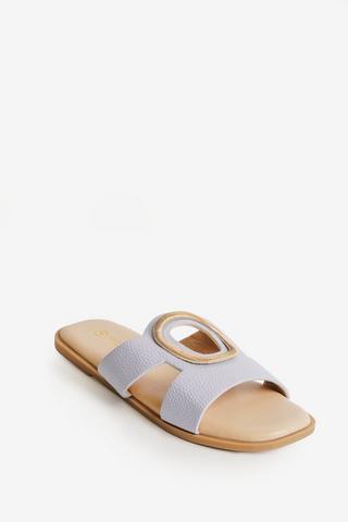 MULE SANDALS BLUE